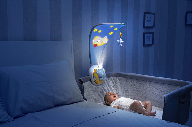 mobiel Next2Moon jongens 62 x 41 cm blauw