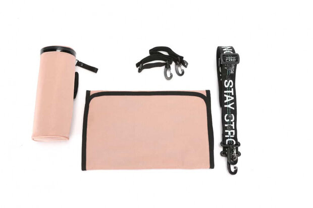 luiertas Johnny Junior 18 liter roze/zwart 6-delig