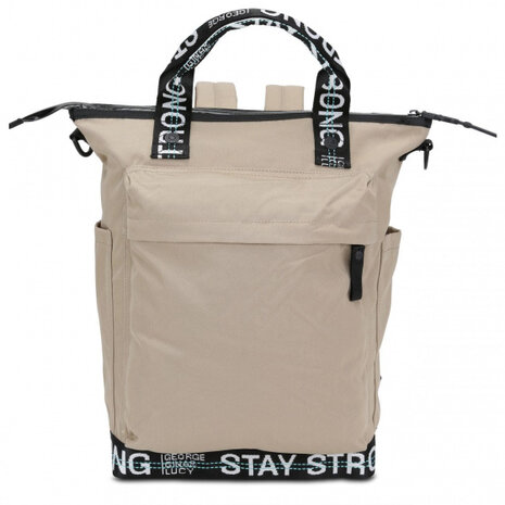 luierrugzak Minor Monokissed 14,5 liter beige