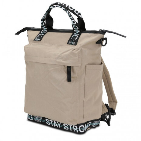 luierrugzak Minor Monokissed 14,5 liter beige