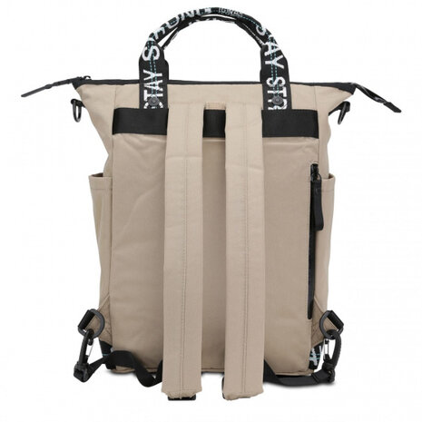 luierrugzak Minor Monokissed 14,5 liter beige