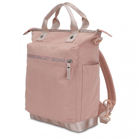 luierrugzak Minor Monokissed 14,5 liter roze