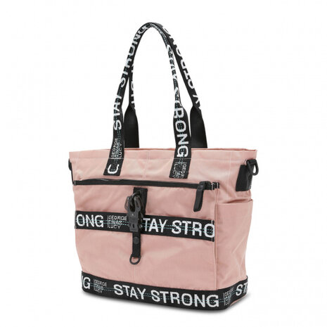 luiertas Little Styler 15 liter roze/zwart 6-delig