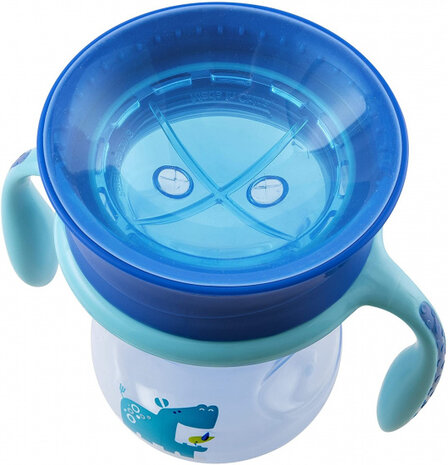 drinkbeker Perfect jongens 200 ml siliconen blauw