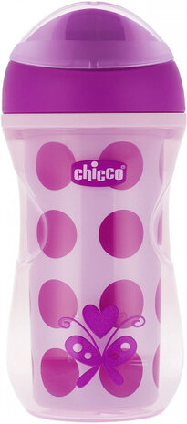 drinkbeker Active meisjes 266 ml roze/paars