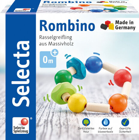 grijpring Rombino junior 9 cm hout