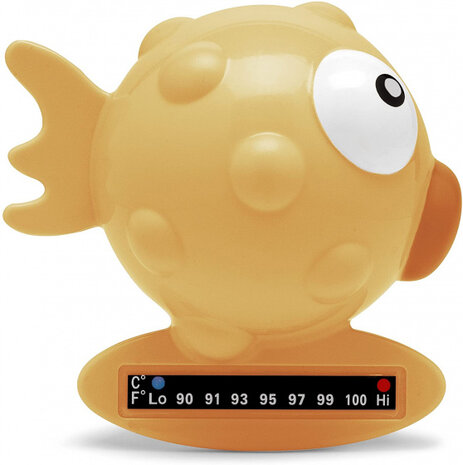 badthermometer vis junior 9 cm oranje