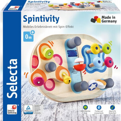activiteitenspeelgoed Spintivity junior 22 cm hout