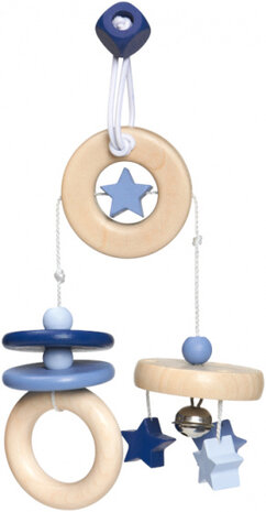mobiel Sterrenplezier jongens 15,5 cm naturel/blauw
