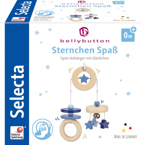 mobiel Sterrenplezier jongens 15,5 cm naturel/blauw
