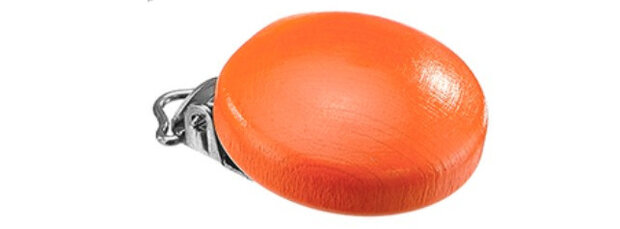 bevestigingsclip junior 3,5 cm hout oranje