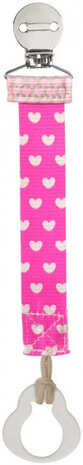 fopspeenketting meisjes 14,6 cm polyester roze