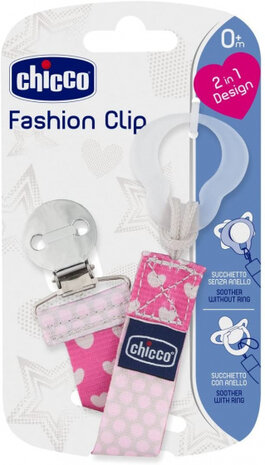 fopspeenketting meisjes 14,6 cm polyester roze