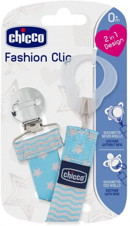 fopspeenketting jongens 14,6 cm polyester lichtblauw