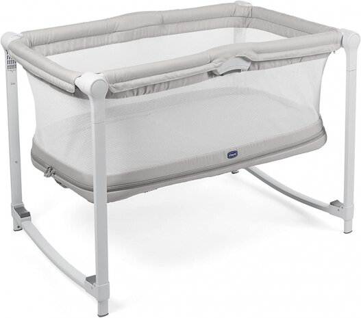 campingbed Zip &amp; Go 96 x 67 cm polyester/staal beige/wit