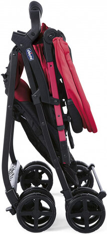 buggy Ohlala-2 101 cm polyester/aluminium rood/zwart