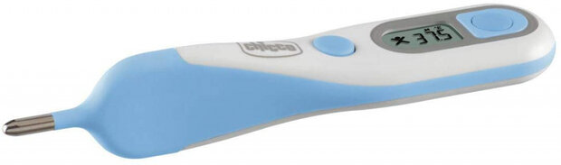 thermometer junior 12 cm lichtblauw/wit