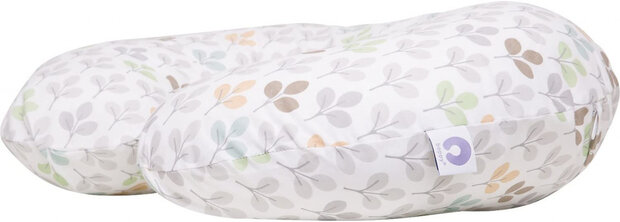 hoes voor voedingskussen Boppy Silverleaf 52 cm wit