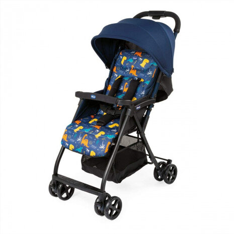 buggy Ohlala-2 Dino 101 cm polyester/aluminium blauw