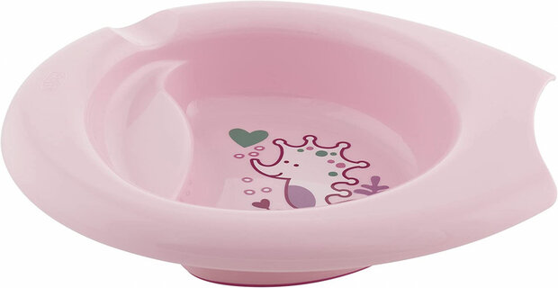 diep dinerbord Zeepaardje meisjes 22 cm roze