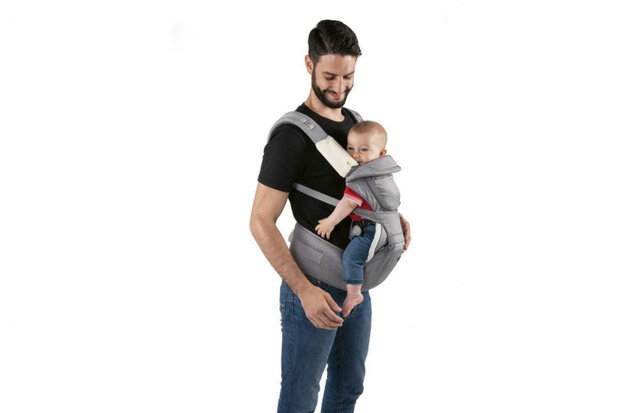 draagzak Denim junior polyester/mesh titanium
