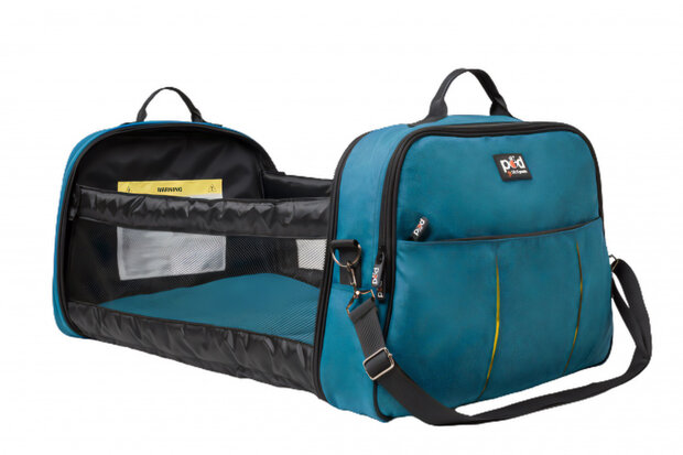 reiswieg POD Travel 48 x 77 cm katoen/linnen blauw