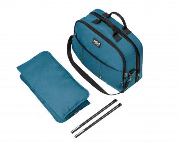 reiswieg POD Travel 48 x 77 cm katoen/linnen blauw