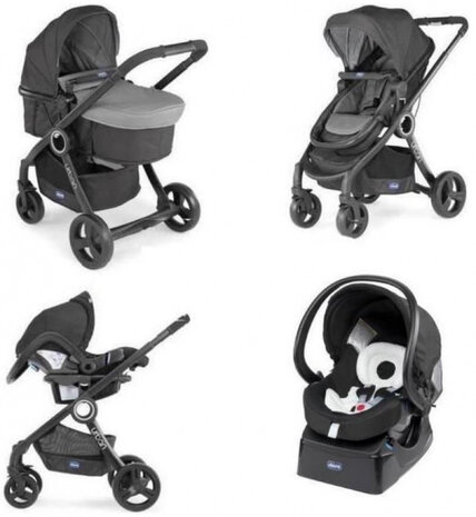 kinderwagen Urban Plus aluminium antraciet 9-delig