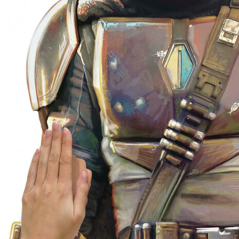 wanddecoratie The Mandalorian bruin/groen 14-delig