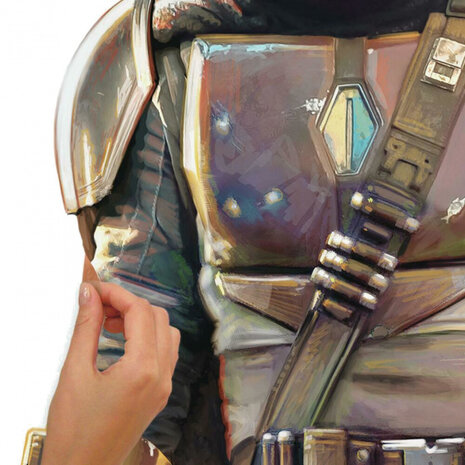 wanddecoratie The Mandalorian bruin/groen 14-delig