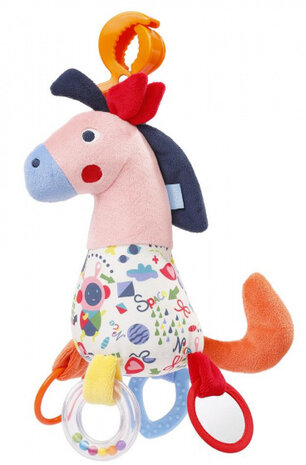 kinderwagenspanner Color Friends paard junior 30 cm pluche