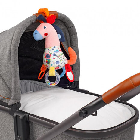 kinderwagenspanner Color Friends paard junior 30 cm pluche