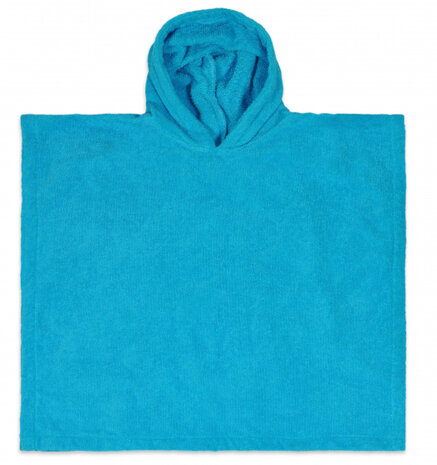 badponcho junior 55 cm katoen blauw