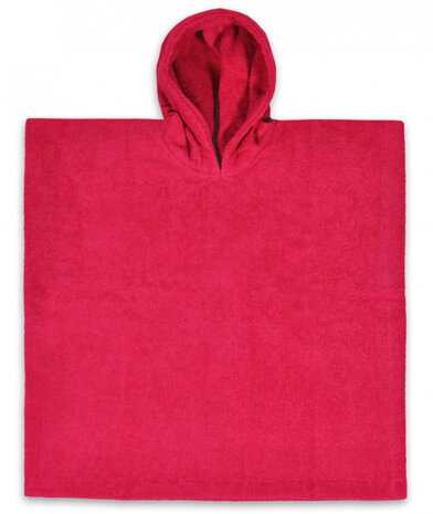 badponcho junior 55 cm katoen fuchsia