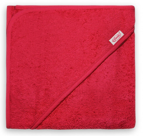 badcape junior 100 cm katoen fuchsia