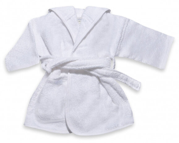 badjas junior katoen wit maat 164
