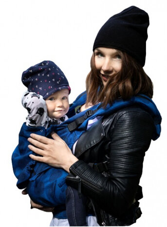 draagzak Multi Soft Dots katoen blauw