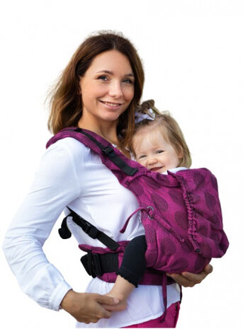 draagzak Multi Soft Dots katoen roze