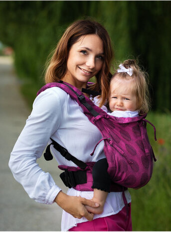 draagzak Multi Soft Dots katoen roze