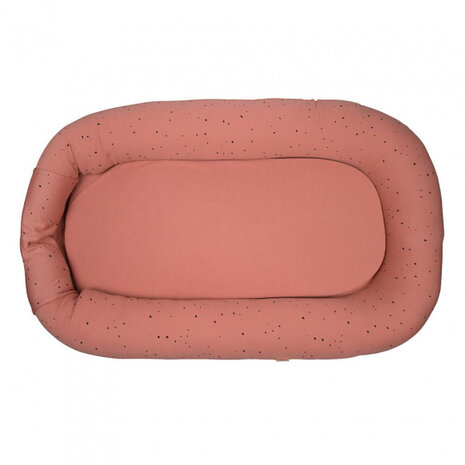 babynest Dots junior 85 x 50 cm katoen roze