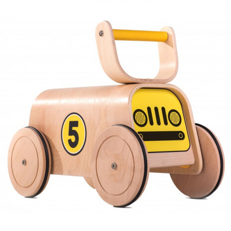 loopwagen Racer Walker junior 40 x 42 cm hout naturel