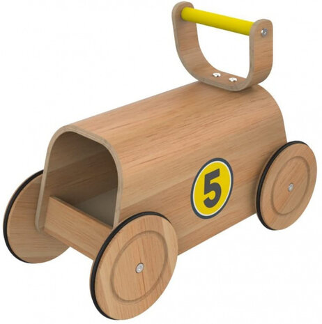 loopwagen Racer Walker junior 40 x 42 cm hout naturel