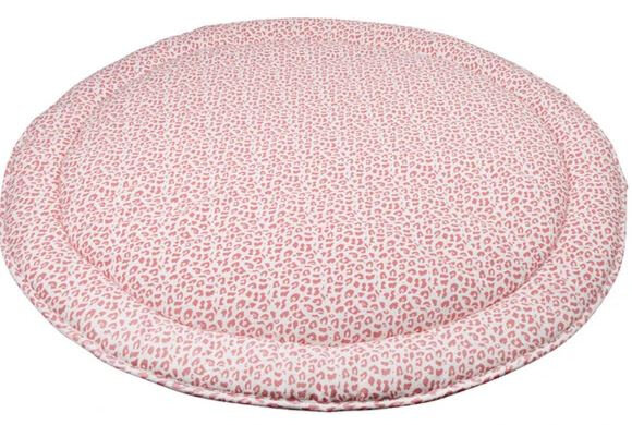 boxkleed luipaard 90 cm katoen rood/wit
