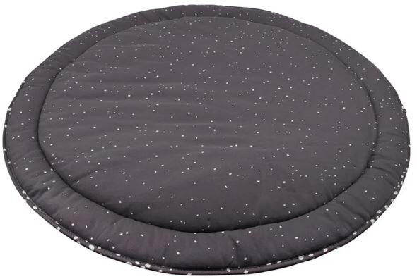 boxkleed stippen 90 cm katoen bruin/wit