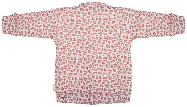 vest Leopard meisjes katoen roze/wit maat 80