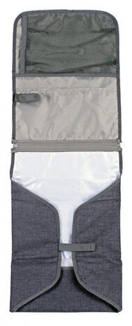 aankleedkussen baby draagbaar 92 cm polyester grijs
