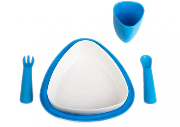 eetset eKeat eKoboy blauw/wit 5-delig