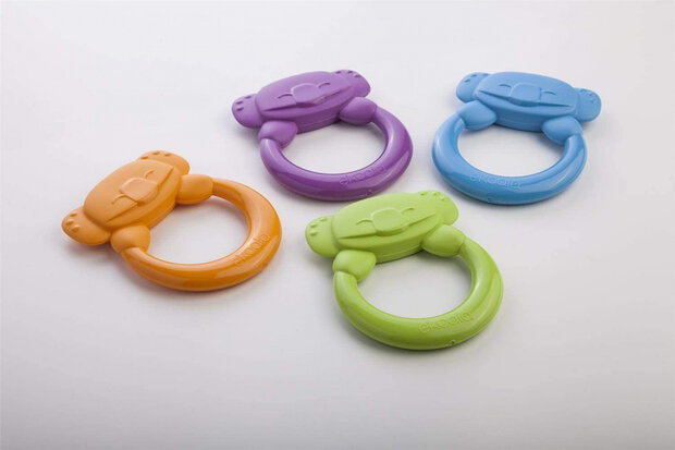 bijtring eKummy junior 12 x 9 cm biologisch blauw