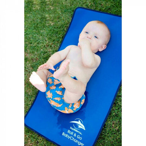 verschoningsmat Roll &amp; Go 70 cm marineblauw