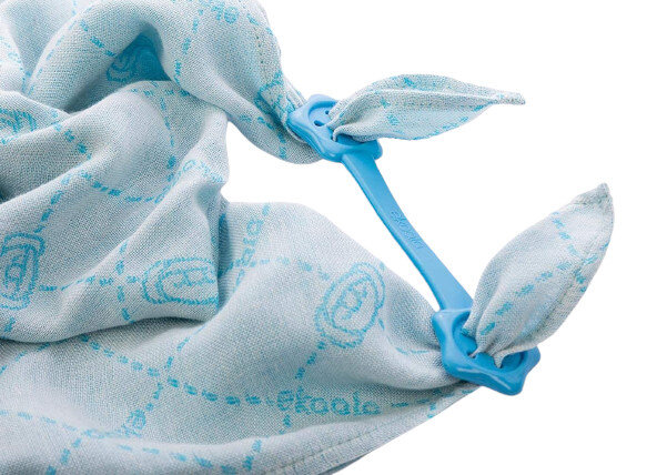 slabbetje + houder Min&ugrave; + eKibby biologisch blauw